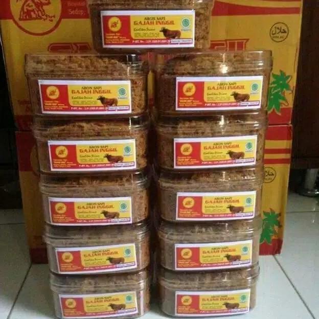 

Abon sapi gajah inggil 250g toples - gurih/pedas usr01