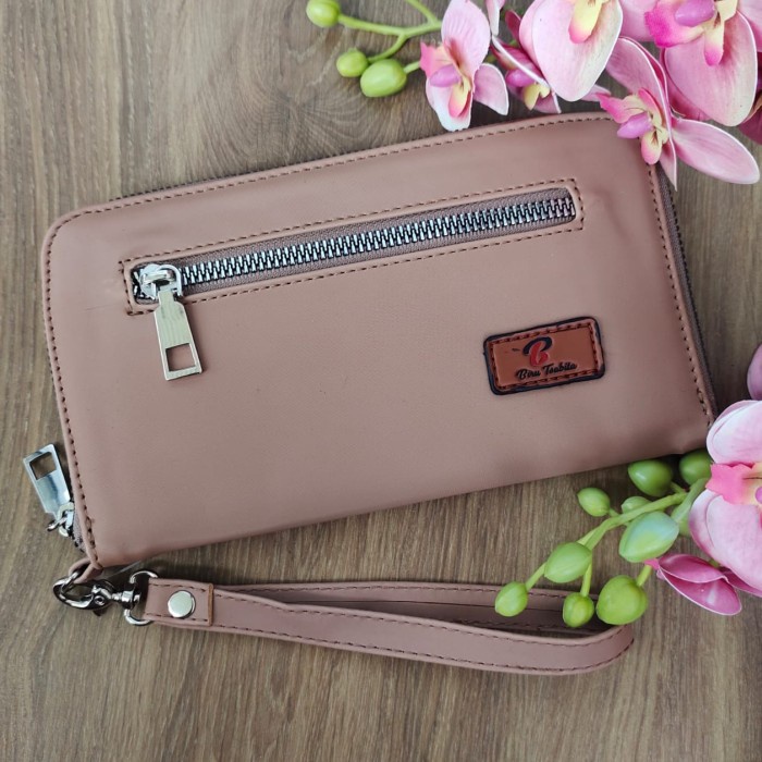 dompet kartu wanita Uang Lyvia Wallet by Biru Tsabita Mocca I6K9 termurah korean original terlaris v