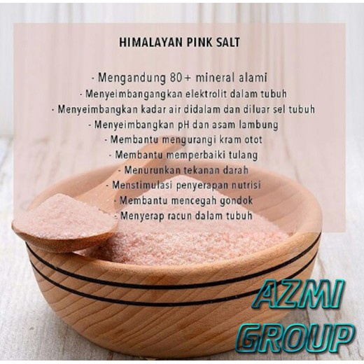 Himalayan Pink Salt Garam Natural Himalaya Kemasan Repack 50Gr 100Gr 200Gr