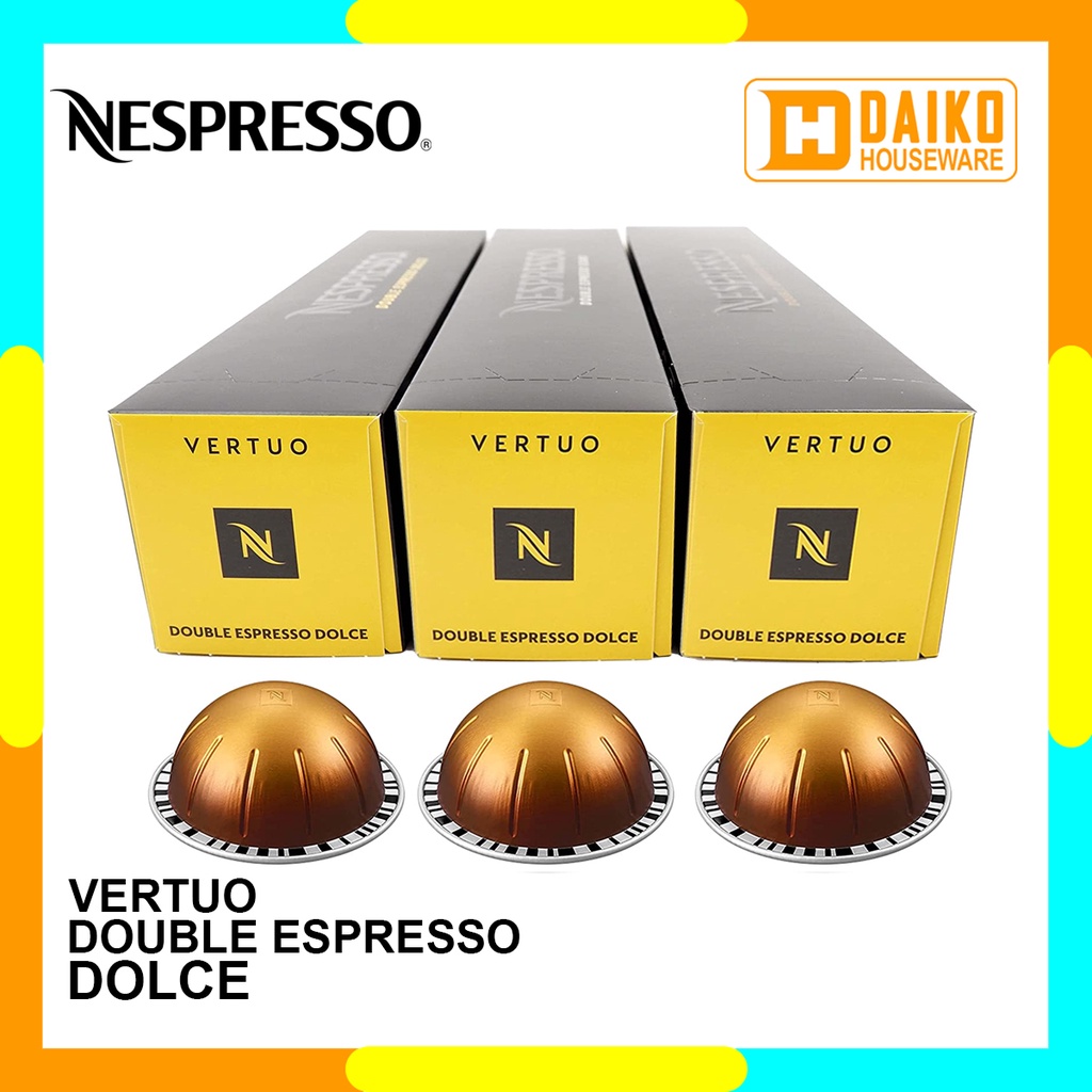 Capsule Nespresso Vertuo Double Espresso Dolce - Medium Roast Coffee