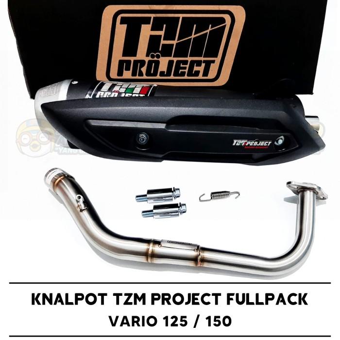 Knalpot Standar Racing TZM Project Vario 125 150 LED OLD NEW