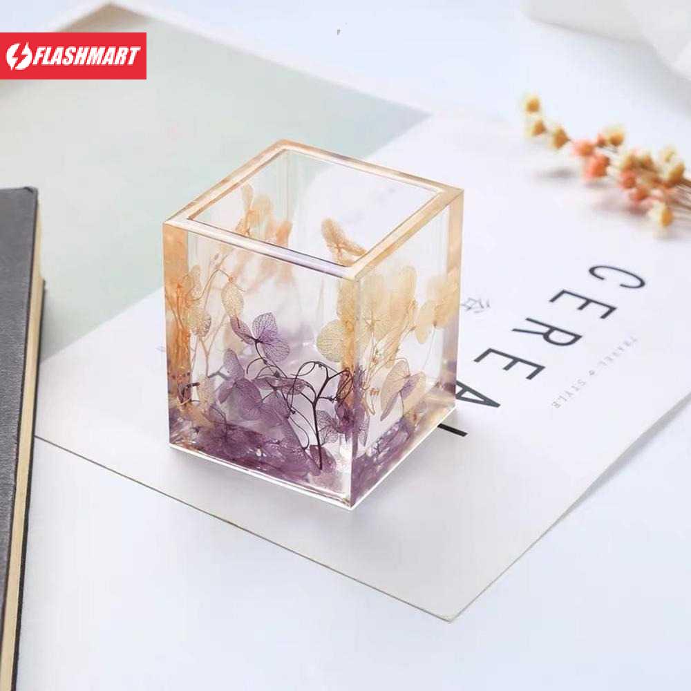 Flashmart Cetakan Gelas Epoxy Resin Silikon Casting DIY Handmade - SL15