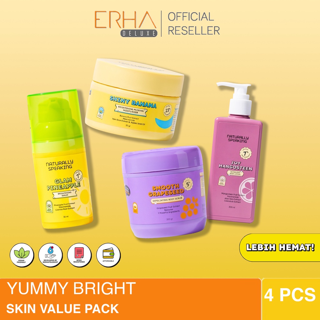 Naturally Speaking - VP Yummy Bright Skin - Paket Glowing