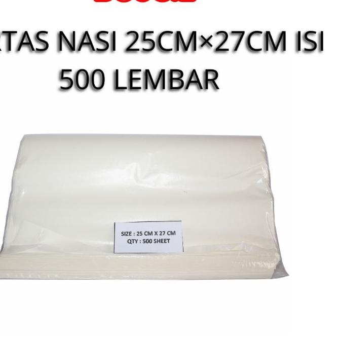 

☎ Kertas Nasi ukuran 25cmx27cm isi 500 lembar ℗