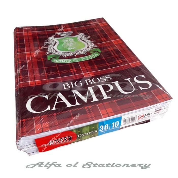 

Terlaris Sidu Bigboss Buku Campus 36 Lembar (Pak) 10 Pcs - Exercise Book