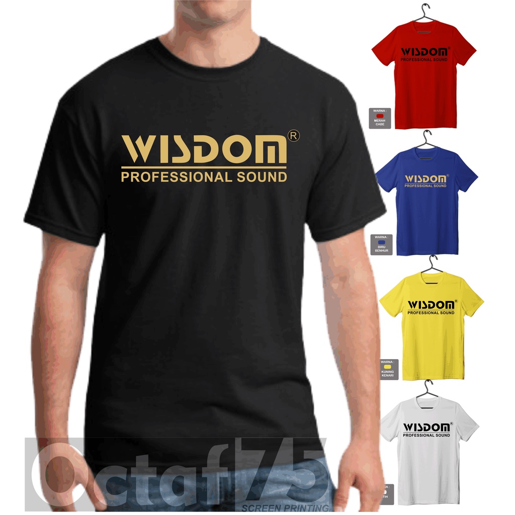 KAOS WISDOM AUDIO BAJU SOUNDMAN