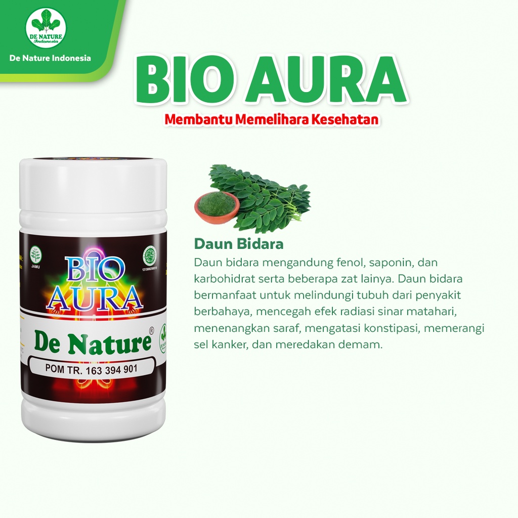 Kapsul Daun Bidara Bio Aura De Nature Herbal Penenang Batin Pembuka Aura Positif