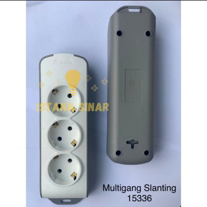 STOP KONTAK BROCO 3 4 5 6 LUBANG / TERMINAL / COLOKAN LISTRIK SLANTING