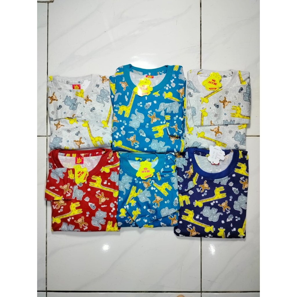 Setelan Baju Tidur Anak Cowok Lengan & Celana Panjang HYM by Hayami PP Hewan Hutan Jungle