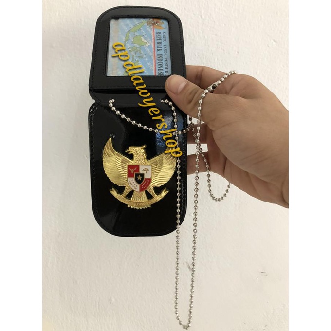 

Name Tag Id Card Dompet Kalung Lencana KTA Garuda RI kuningan teball nov