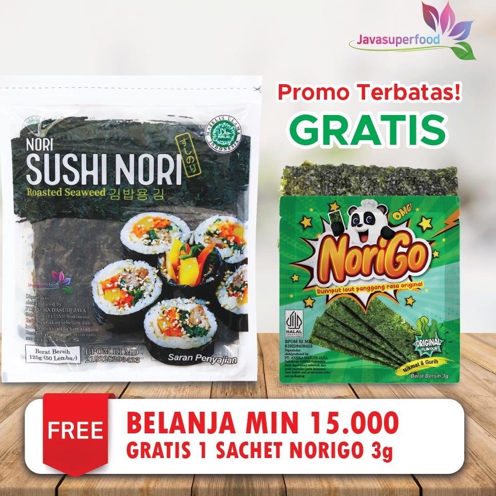 

1.1 Brand Sushi Nori HALAL Seaweed Rumput Laut Sushi Untuk Kimbab/ Gimbab