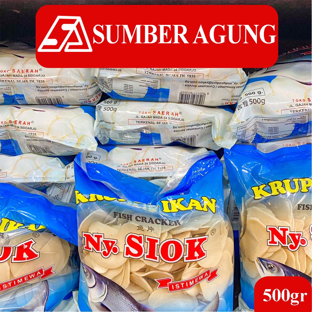 

Krupuk/ Kerupuk Ikan Nyonya / Ny. Siok 500gr