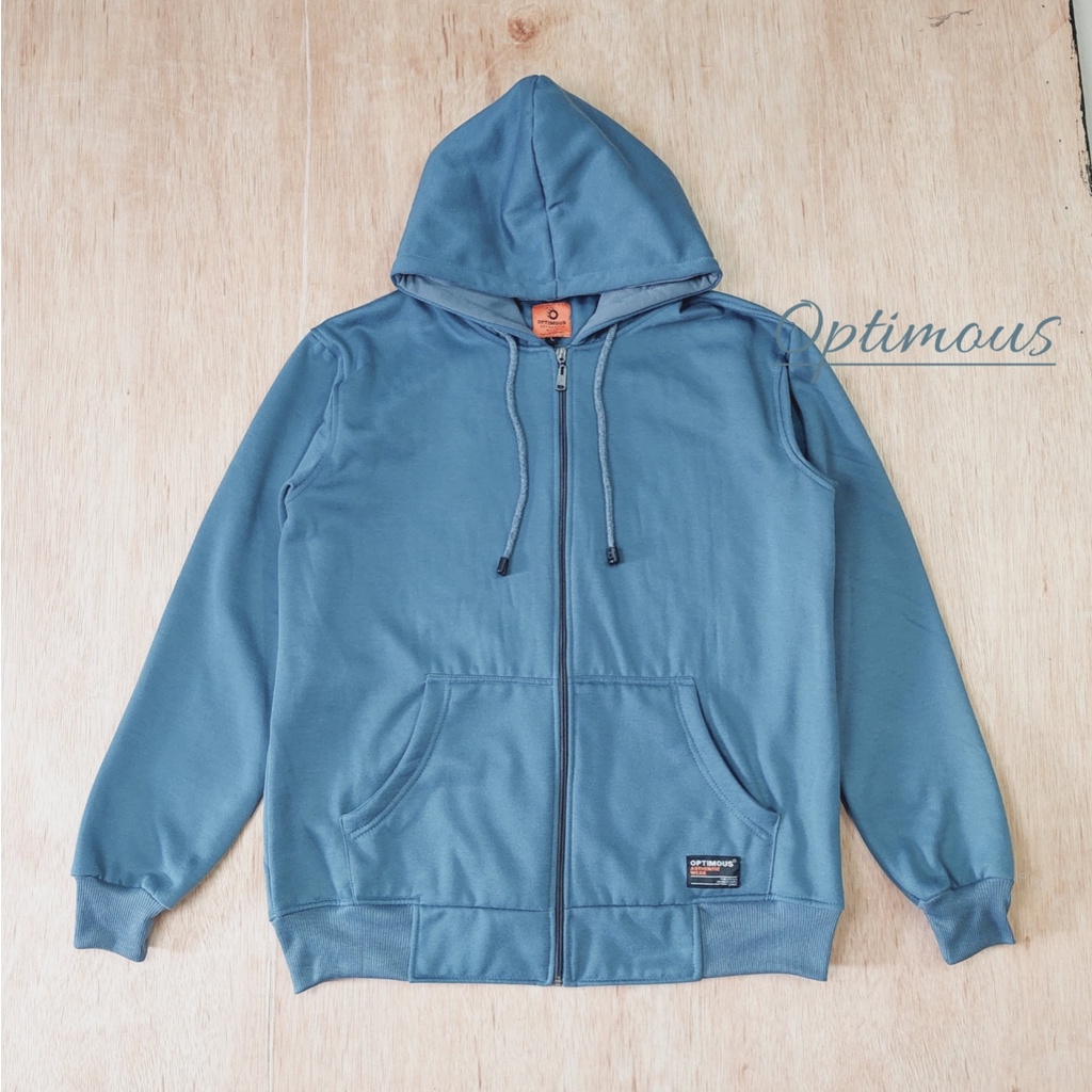 hoodie zipper resleting polos tebal premium pria wanita sweater