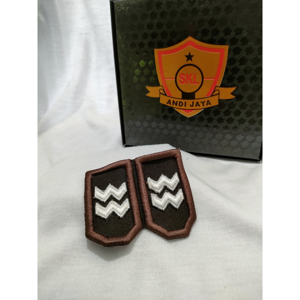 Pangkat Polisi Bordir Timbul Aiptu