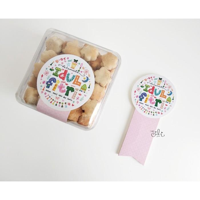 

(Sif072) Stiker Lebaran Lucu Untuk Toples 250Gr/350 (Uk 7X14Cm) 065