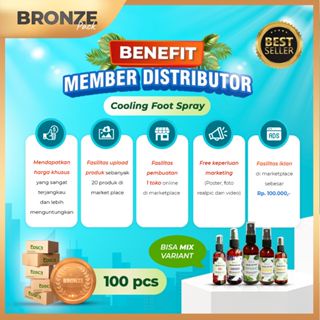 PAKET MEMBER DISTRIBUTOR BRONZE FOOT SPRAY TOSCA