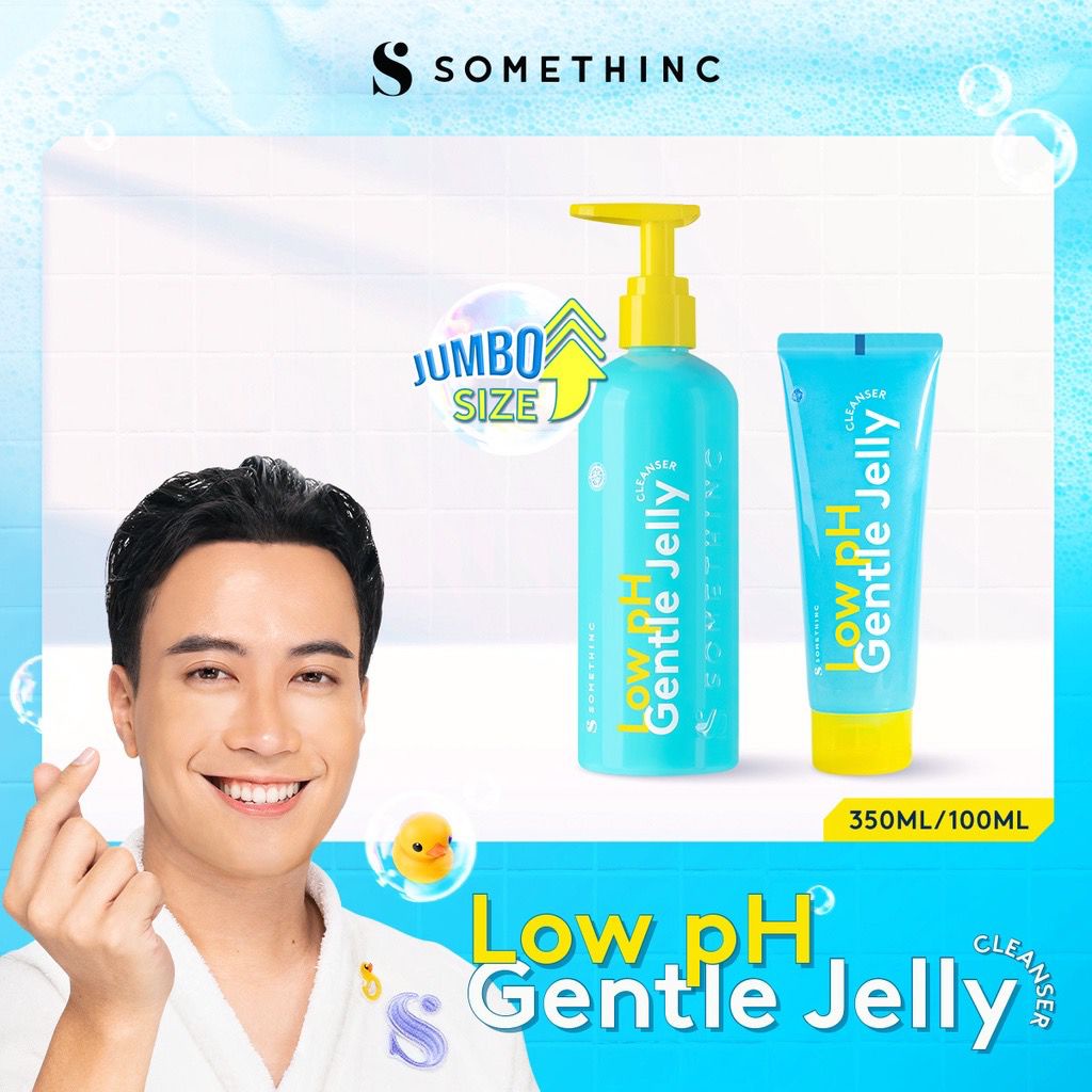 BPOM SOMETHINC Low pH Gentle Jelly Cleanser Facial Wash Sabun Wajah Cuci Muka 15ml 100ml