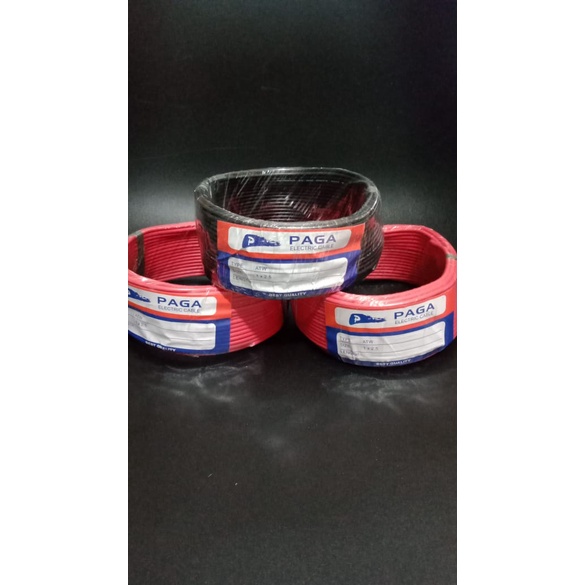KABEL CABLE TUNGGAL KABEL ENGKEL NYA 1 X 2,5 MM PAGA 20 meter (Kabel Polos)