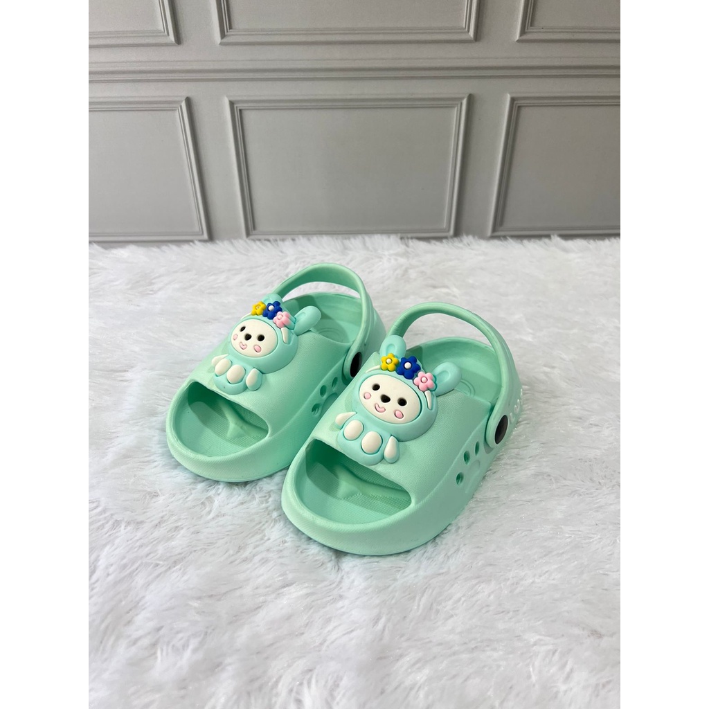 DX-508E-KLC Sandal Anak Perempuan Selop Tali Belakang Karakter Kelinci / Sandal Selop Karet Anak Cewek Merek Dulux Size 20-25