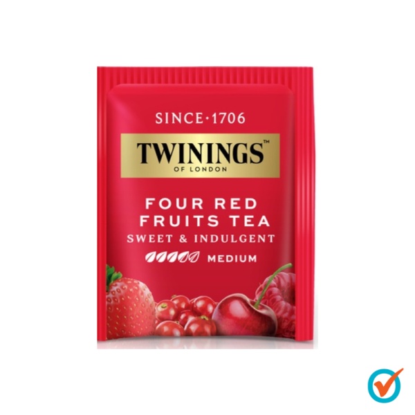 

Twinings Black Tea with Four Red Fruits Per Sachet Teh Hitam Rasa Buah