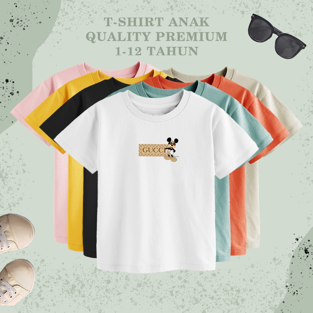 kaos anak perempuan kaos mickey lucu  kaos anak perempuan kaos anak 1 tahun pakaian anak perempuan fashion bayi &amp; anak atasan anak