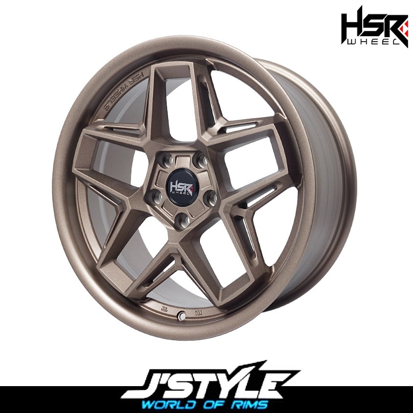 Velg Racing Mobil Civic,Camry,Serena,Terios,Biante,Creta,Dll HSR Wheel Wasile Ring 18 Bronze