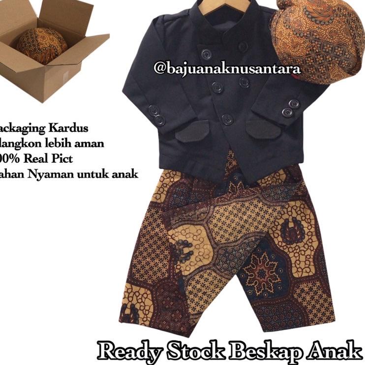 [PDP.22Fe23ᴺ] Usia 7 Bulan - 2Tahun Ready Stock Beskap Anak dan Beskap Bayi, Baju adat jawa, baju te