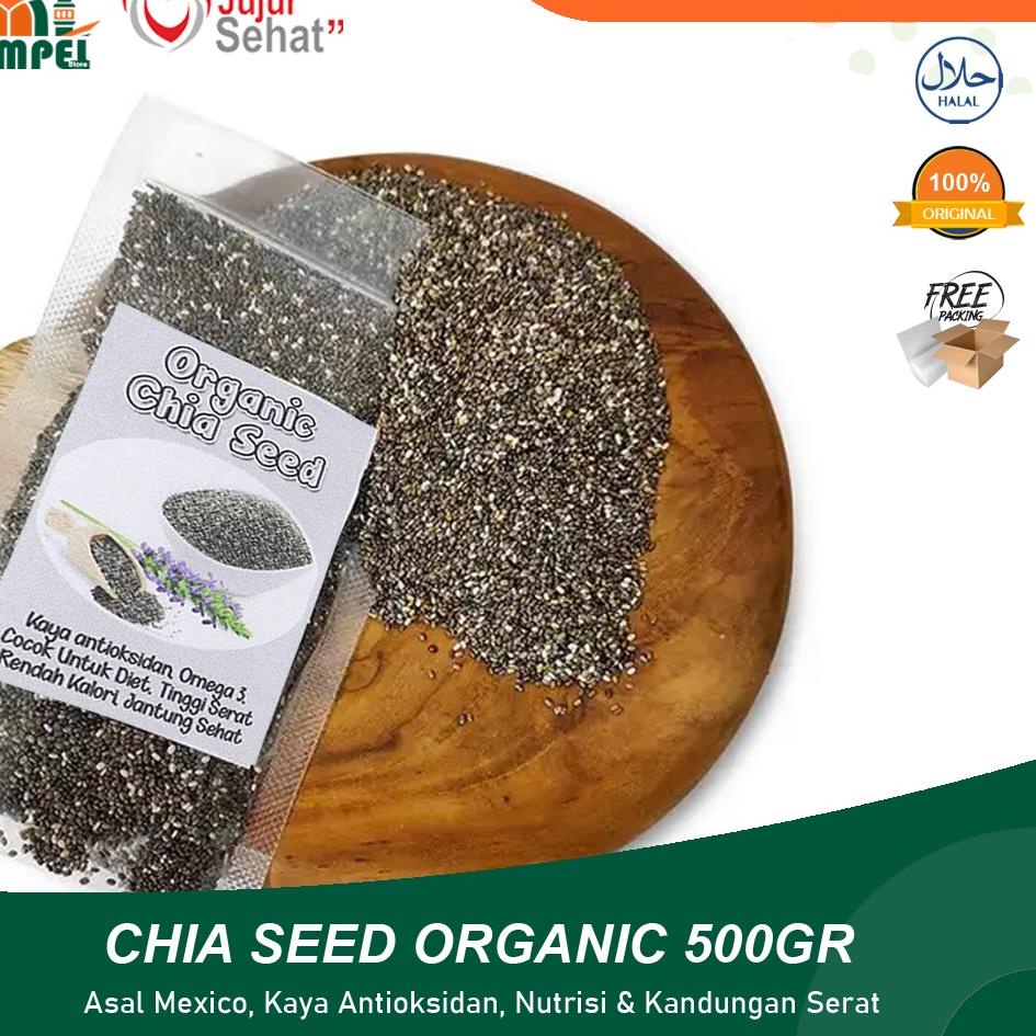 

Ω Black Chia Seed Organic 500gr dari Mexico Kaya Omega 3, Antioksidan, Lebih Kaya Dari Almond Salmon ➧