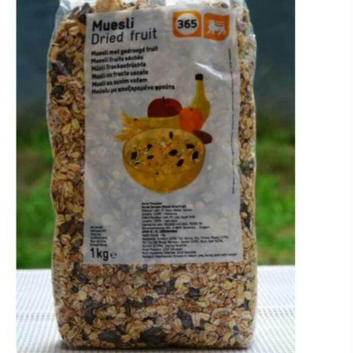 

❅ Muesli Dried Fruit 1kg Granula granola HALAL Ω