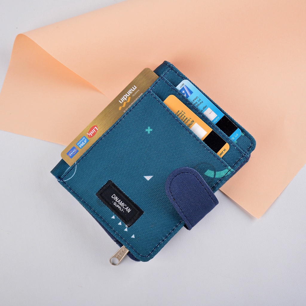 Dompet mini kartu dompet uang pria wanita koin kecil Sommer Series Dinamican Supply