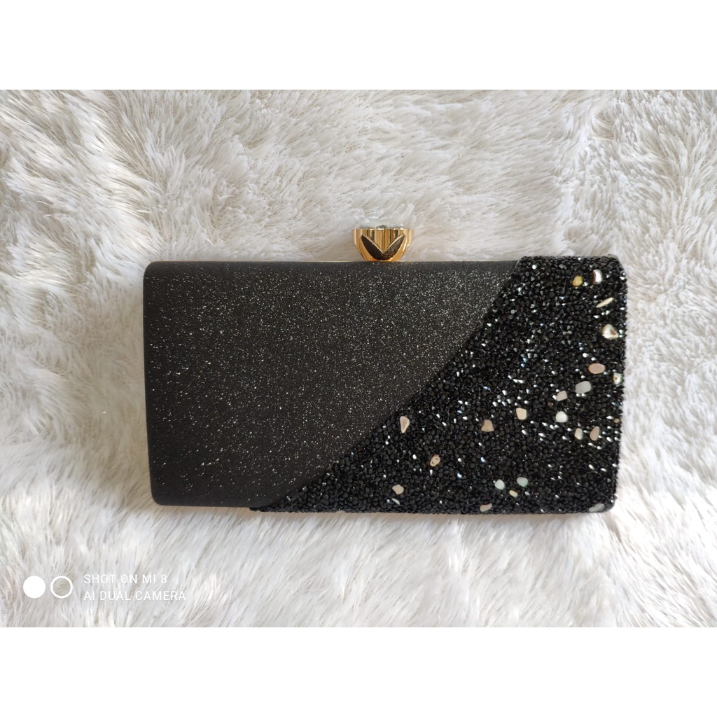 MV_Marvelouz MV709646 Dompet CLUTCH Pesta Wanita Elegant Motif Gliter terbaru 1kg bisa 3 tas supplier tas import JT9646 GT1942 BQ3618