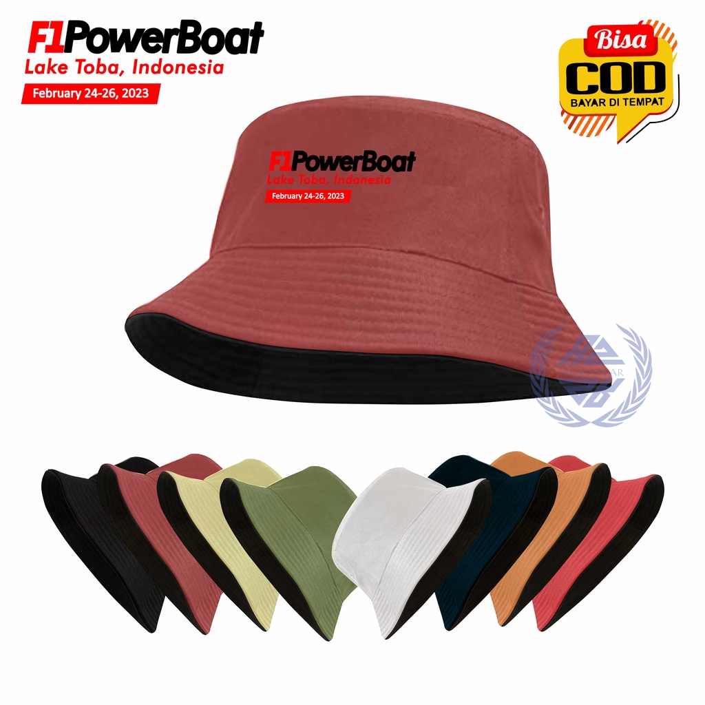 Topi Bucket F1 Fowerboot Lake Toba - Topi Bucket Hat Casual &amp; Trendy