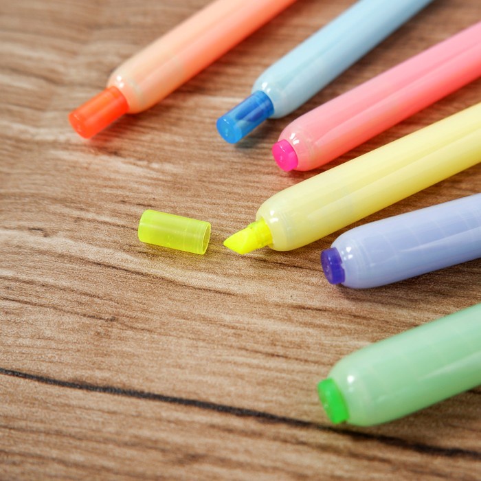 

Colorful Line Highlighter Pen 6pc Set