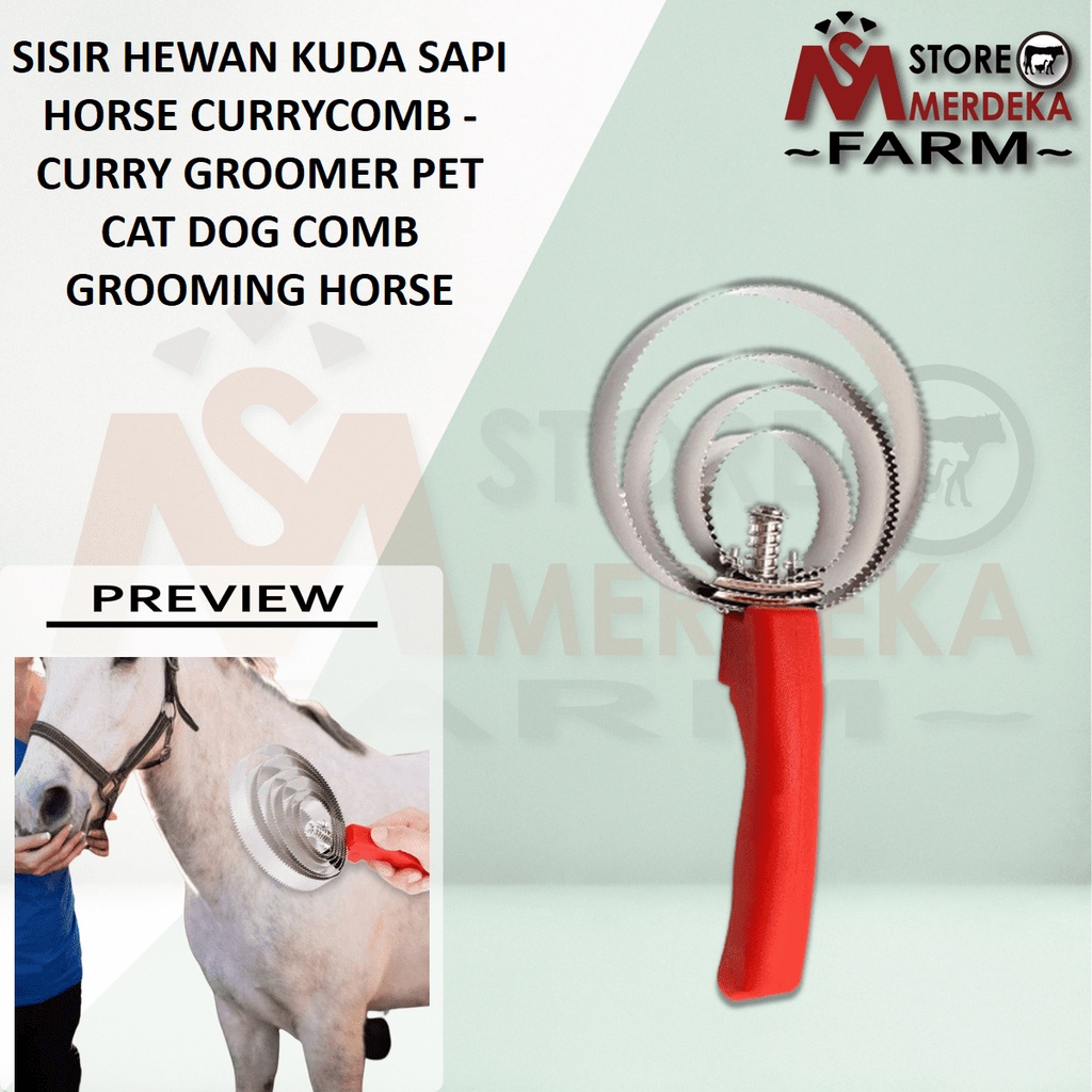 Sisir Bulu Hewan Sapi Kambing Kuda Horse Currycomb Sisir Sikat Hewan
