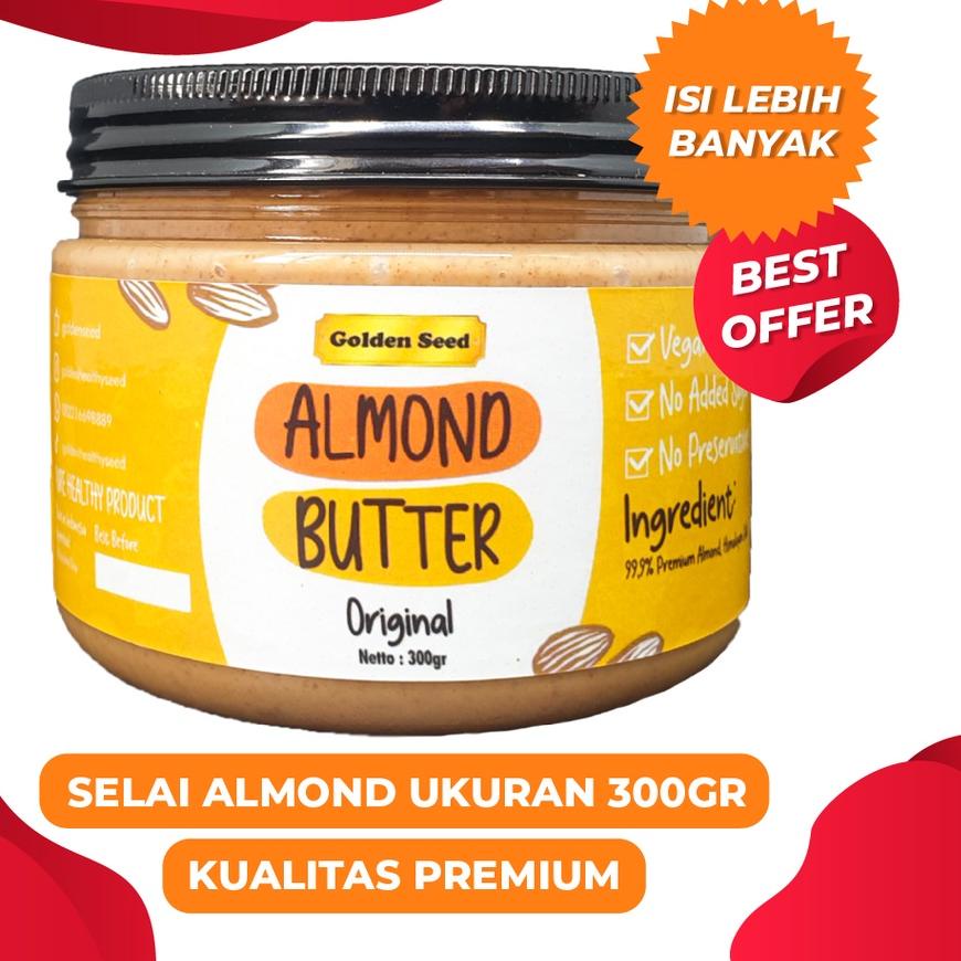 

♕ SELAI ALMOND PREMIUM 300 GRAM - ALMOND BUTTER SUGAR FREE - GLUTEN FREE - VEGAN ♝