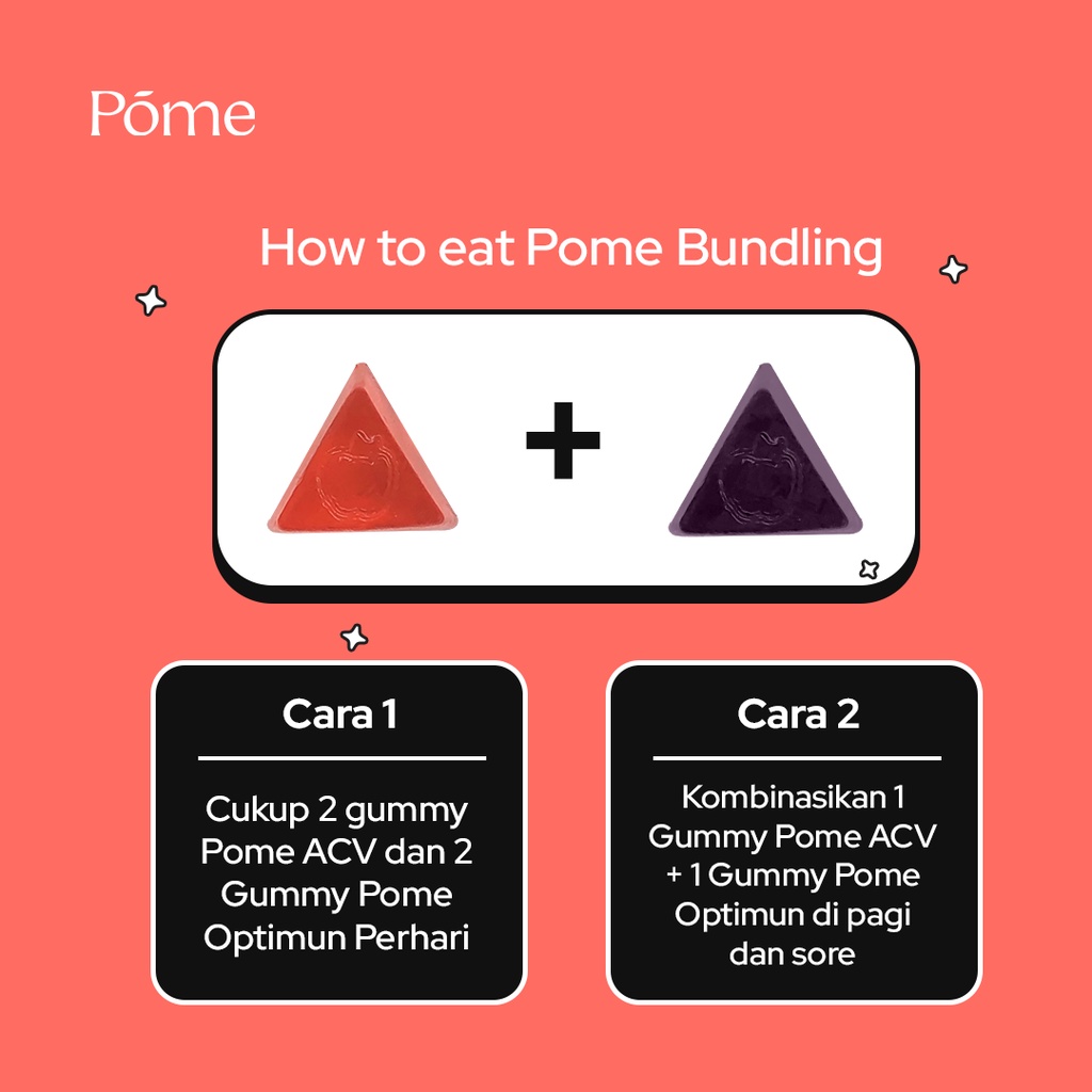 Pome Bundling - Pome ACV 1 Sachet + Pome Optimun 1 Botol