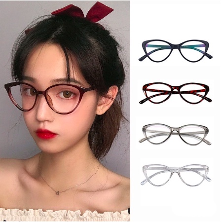 Kacamata Cat Eye Anti Radiasi / Kacamata Anti UV / Kacamata Wanita Gaya Retro / Cat Eye Eyeglasses