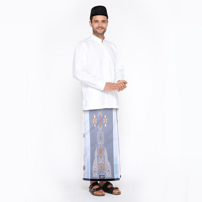 Sarung BHS Excellent Silver Motif E53 SKA Putih Abu 02