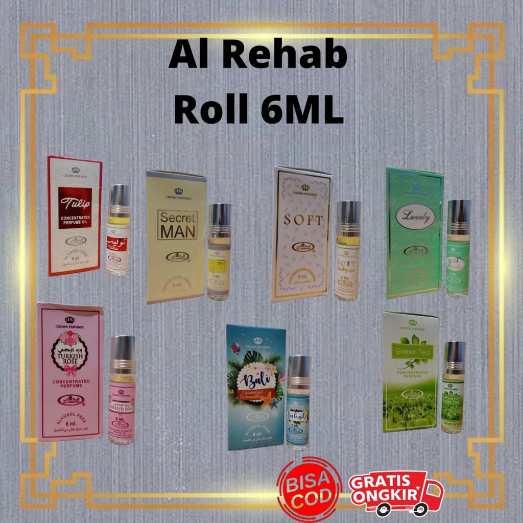 Diskon Al Rehab | Parfum Non Alkohol 6 Ml | Minyak Wangi Arab Alrehab ( Original ) TERMURAH