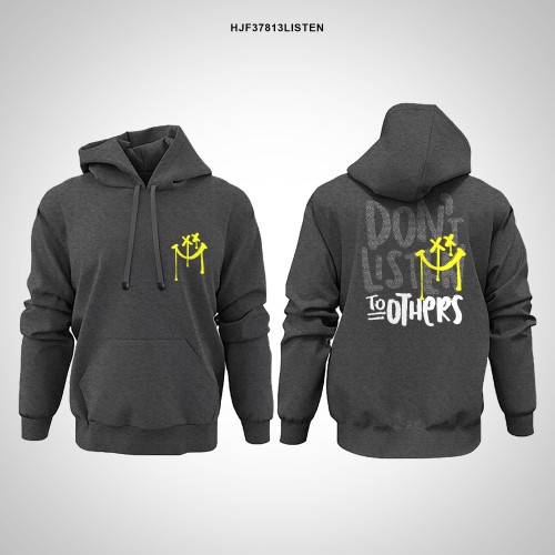 SUPER BAGUS Hoodie Pria Listen