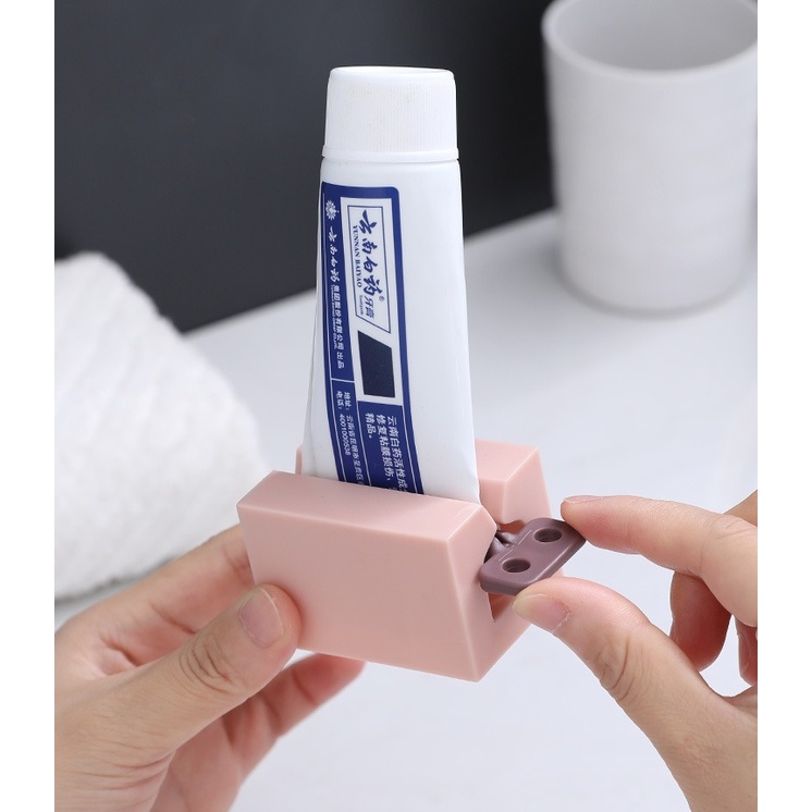 FYGALERY HL0344 Dispenser Odol Putar Penjepit Pasta Gigi Praktir Alat Pemeras Odol Portable Tooth Paste Holder