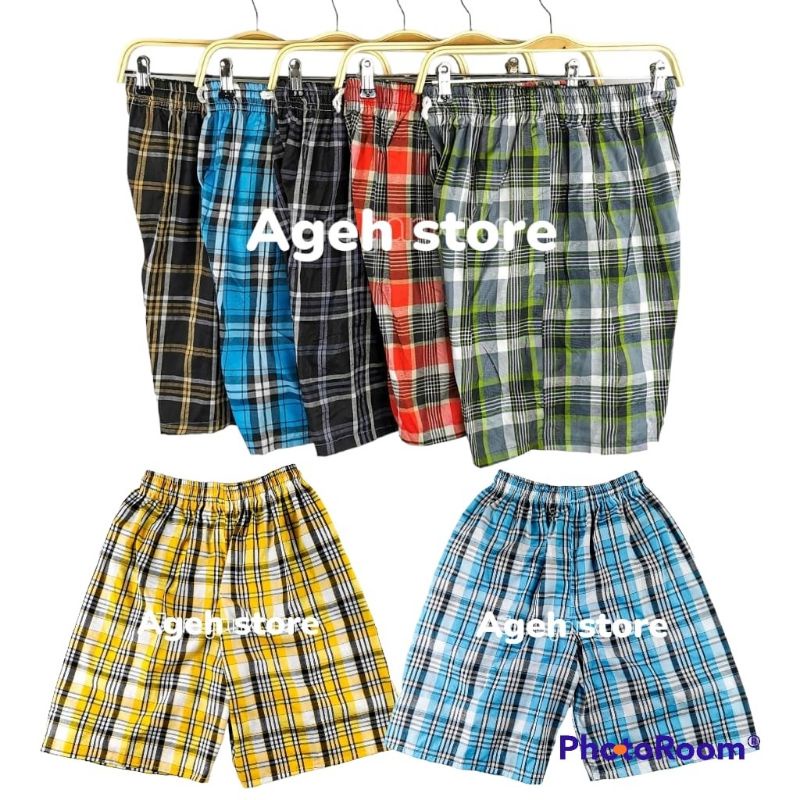 Paket 6 pcs Kolor Pendek Pria / Wanita Celana Pendek 3/4 /Kolor Murah