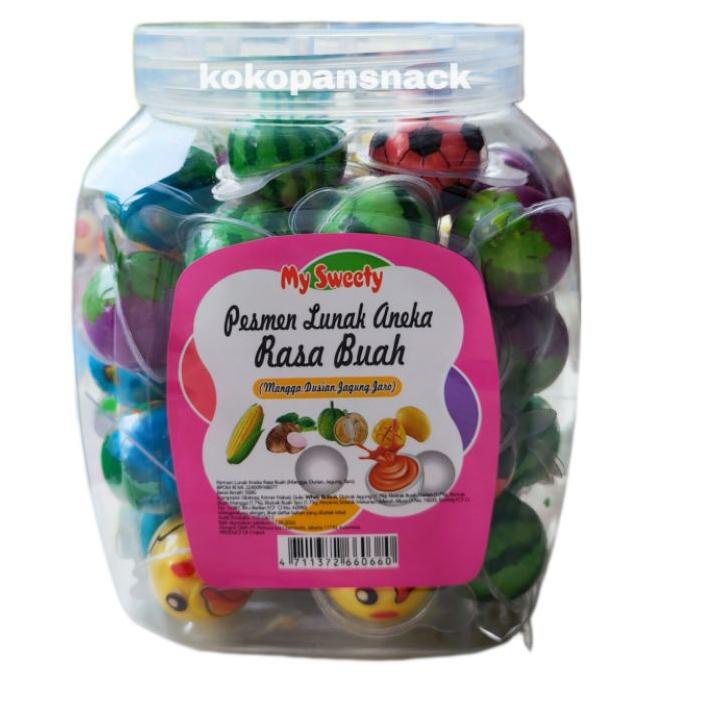 

♢ Permen LUNAK BULAT / Permen Jelly Toples isi 50 pcs ➫