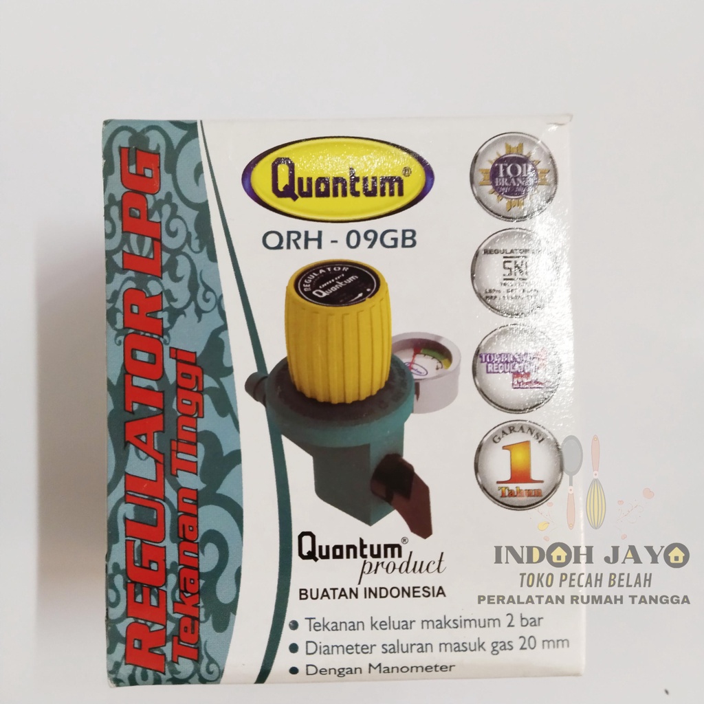 Quantum QRH-09 GB Regulator Kompor Gas Tekanan Tinggi