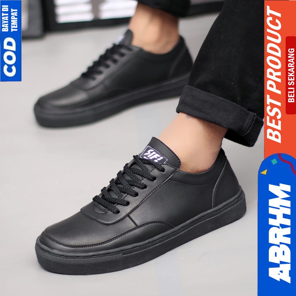 ABRHM x WRG -Sepatu Casual Kasual Sneakers Pria Kulit Pu/Cowok/Men Lokal Ori Original Footwear Sepatu Kasual Kerja kuliah Kondangan Gaya Santai Keren Kekinian