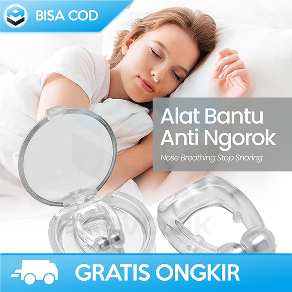 ALAT ANTI DENGKUR PENGHILANG NGOROK MAGNETIK KWD NOSECLIP STOP SNORING