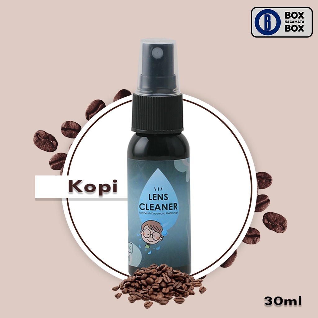 pembersih lensa AROMA / Air Pembersih Lensa serbaguna / Lens Cleaner 30ml  kopi peach sakura apel lemon dan mint