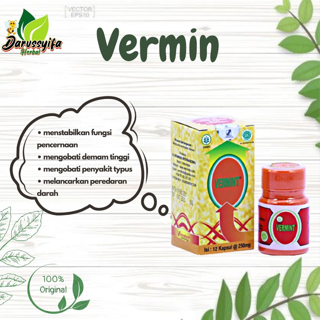 Vermint Kapsul Ekstrak Cacing - Vermint Kapsul Ekstrak Cacing