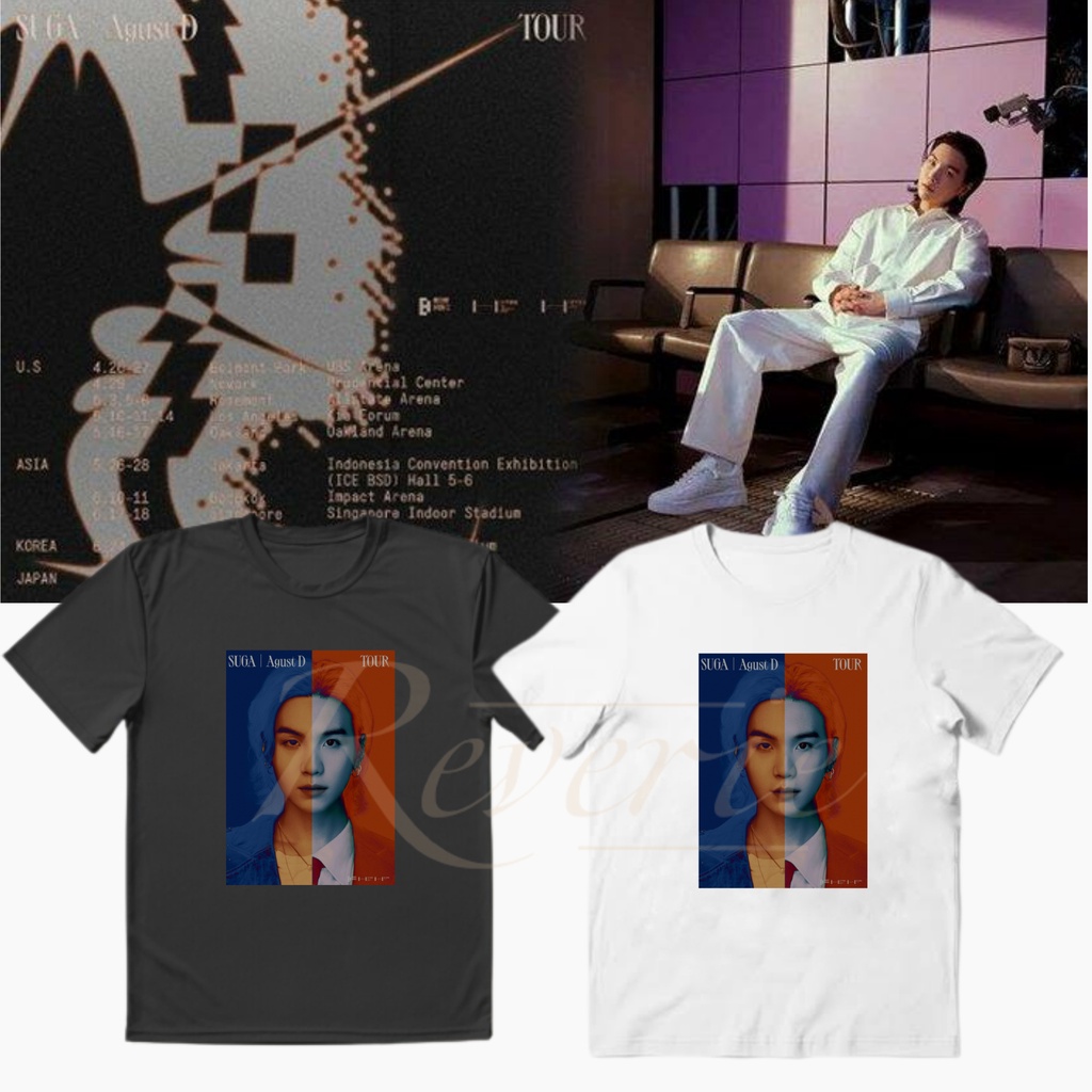 KAOS BAJU KONSER SUGA AGUST D TOUR TSHIRT YOONGI SOLO TUR 2023 CONCERT BTS BANGTAN STYLE BT21 ARMY F