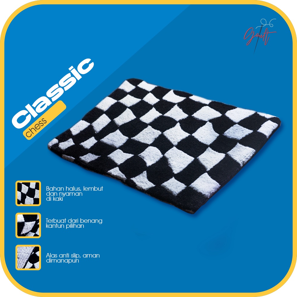 Classic Chess Tufting Rug